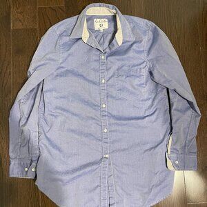 Talula Boyfriend Fit Blue Shirt